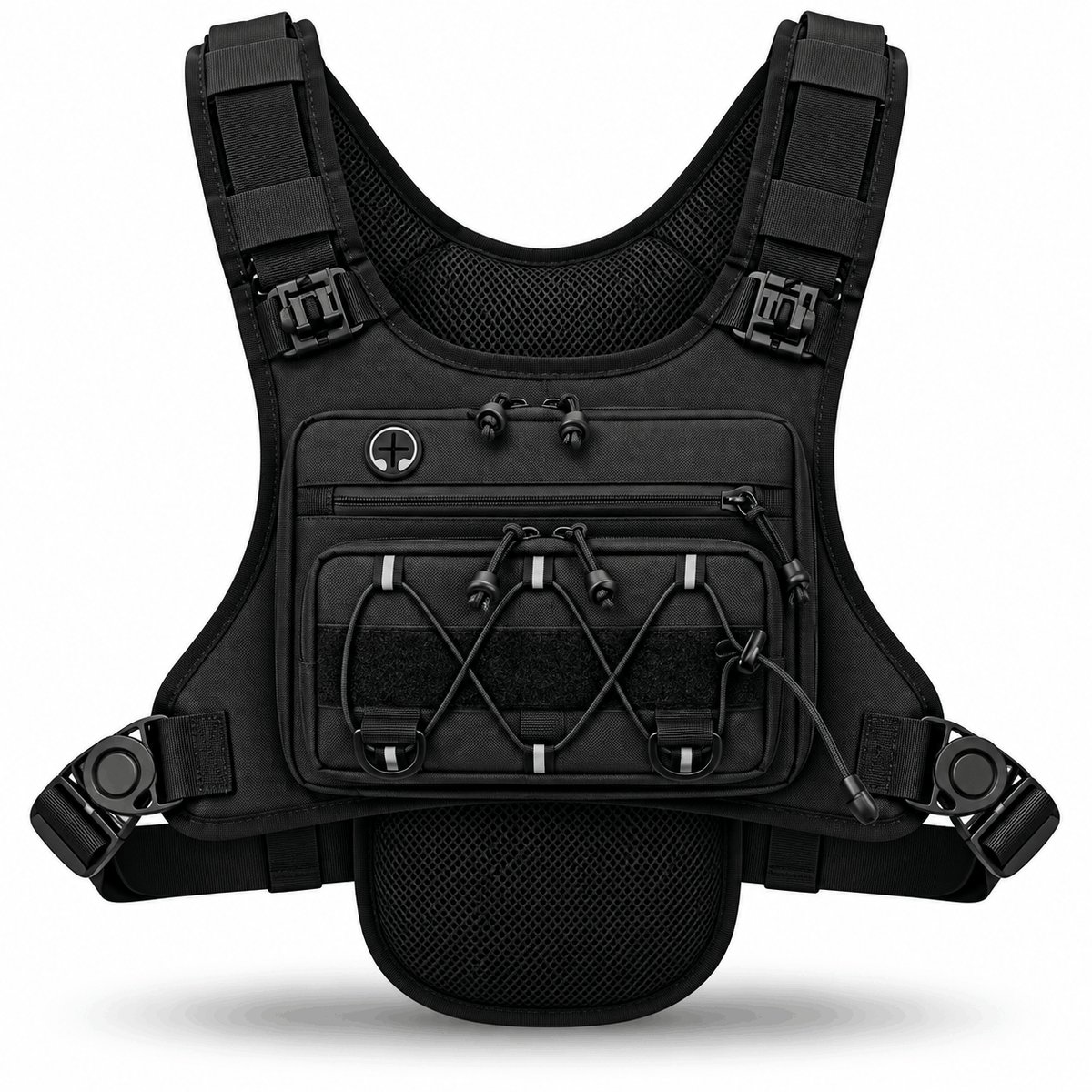 Тактическа нагръдна чанта Black Airsoft Chest Rig Cross