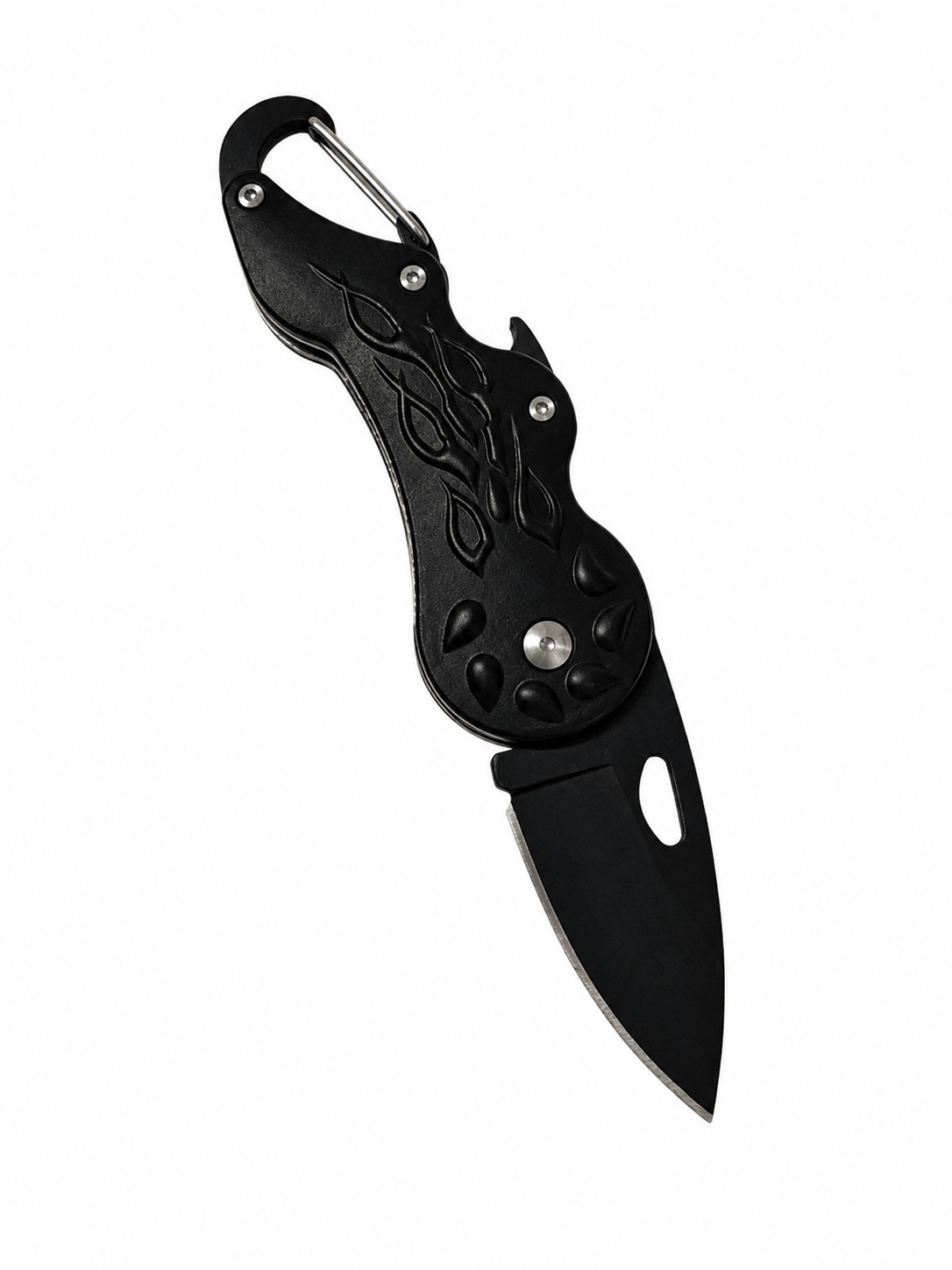 Сгъваем нож Black Airsoft Columbia Mini - Карабинер