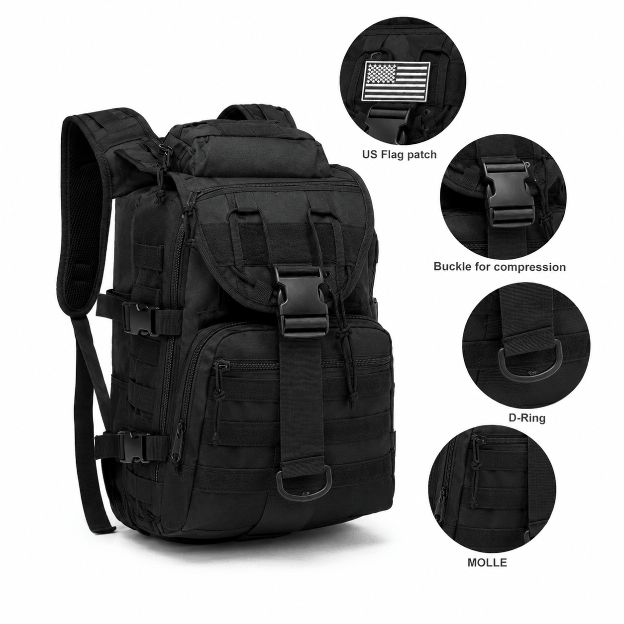 Тактическа раница BlackAirsoft CROSS-X 35L