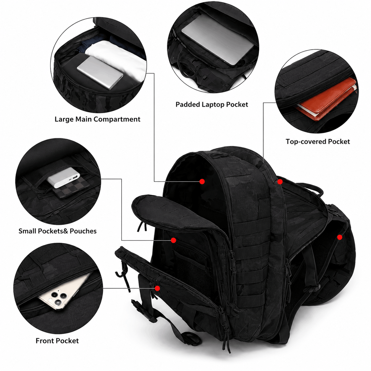 Тактическа раница BlackAirsoft CROSS-X 35L