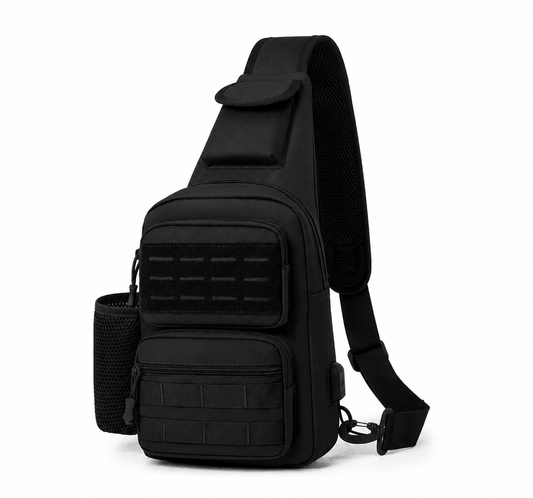 Тактическа кросбоди чанта Black Airsoft Tactical Sling Bag