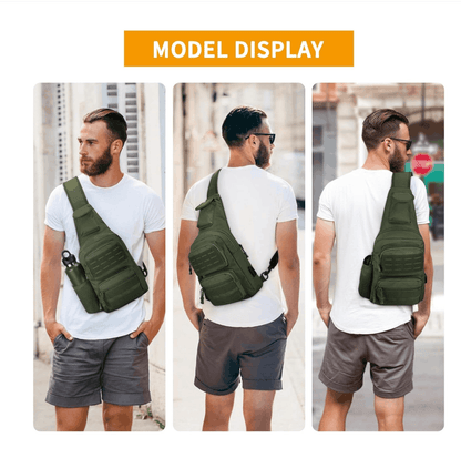 Тактическа кросбоди чанта Black Airsoft Tactical Sling Bag
