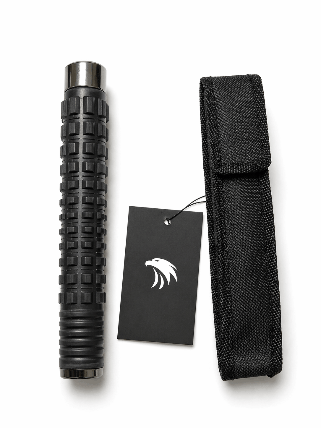 Телескопична стоманена палка Black Airsoft TITAN 52см с калъф – Хром
