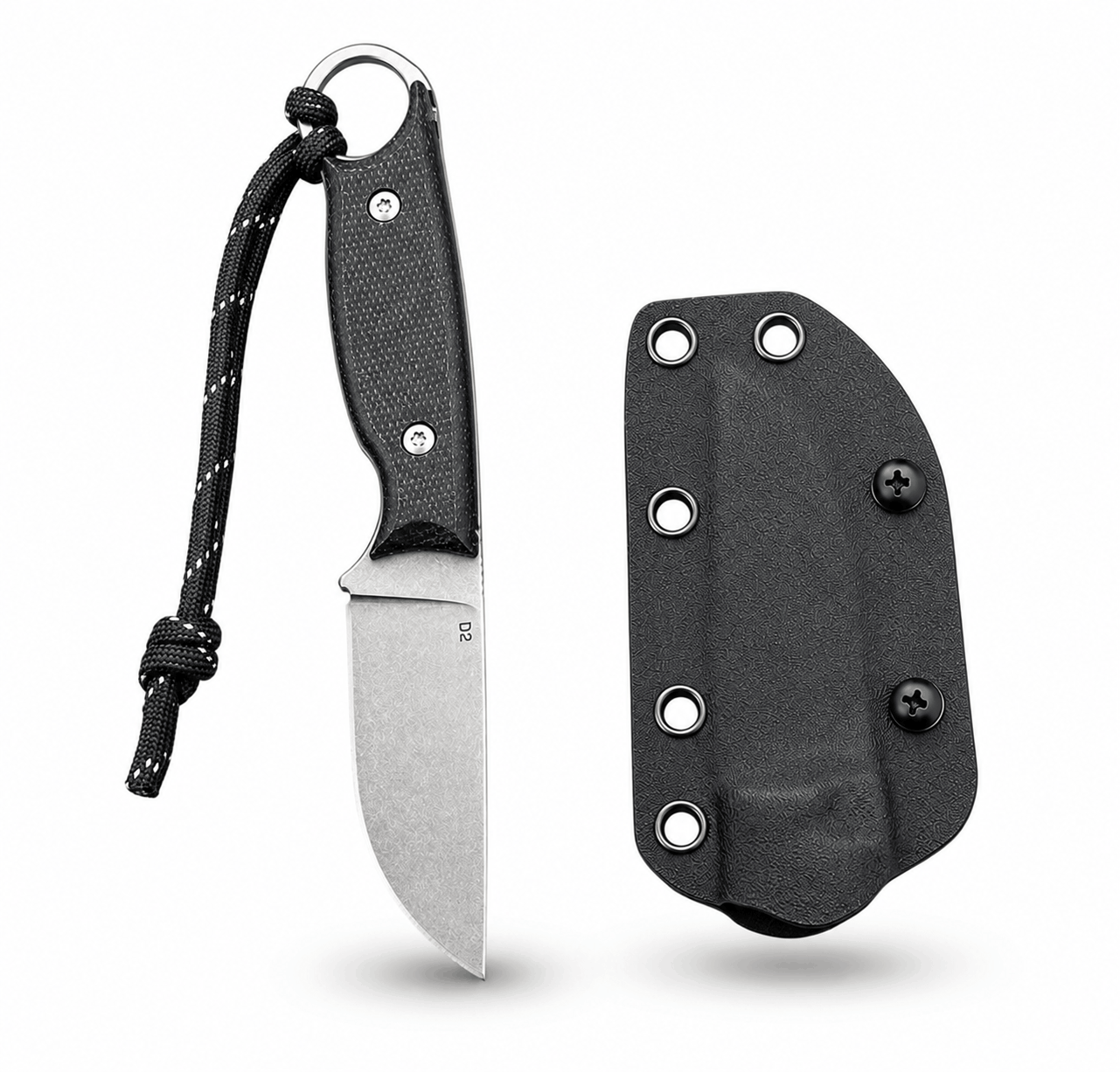 Компактен тактически нож BlackAirsoft HUNTER MINI D2 с KYDEX кания и G10 дръжка