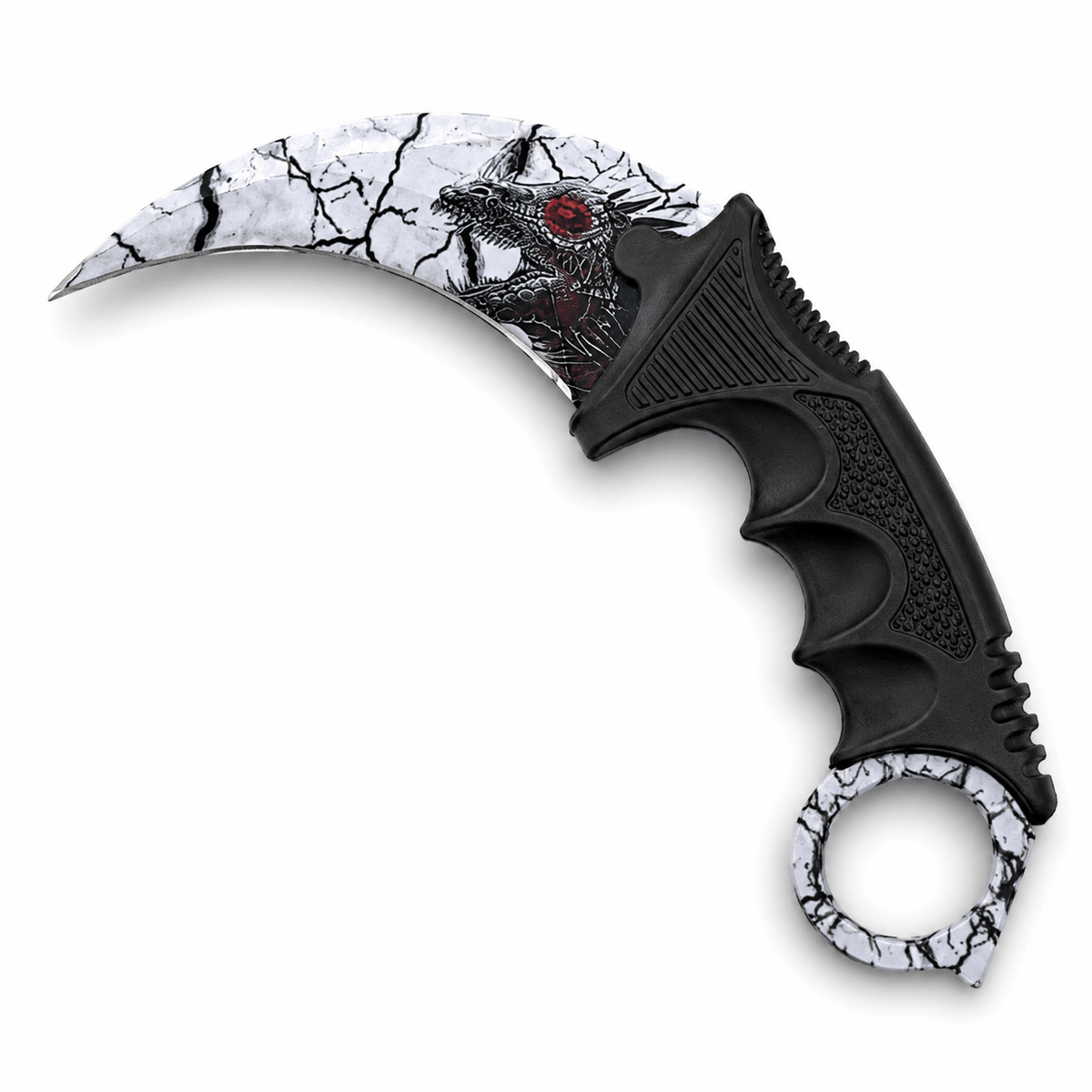 Cuțit karambit Dragon 20 cm cu husă