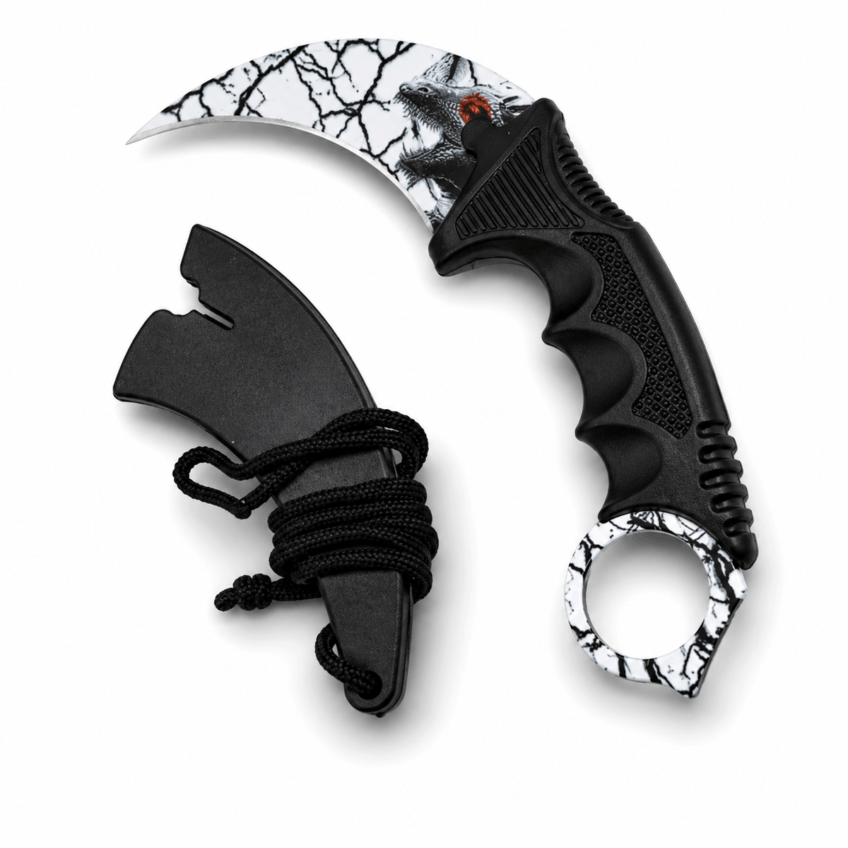 Cuțit karambit Dragon 20 cm cu husă