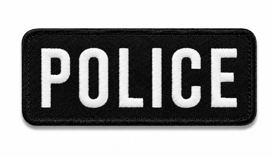 Нашивка POLICE 25x9 cm с велкро гръб