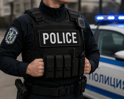 Нашивка POLICE 25x9 cm с велкро гръб