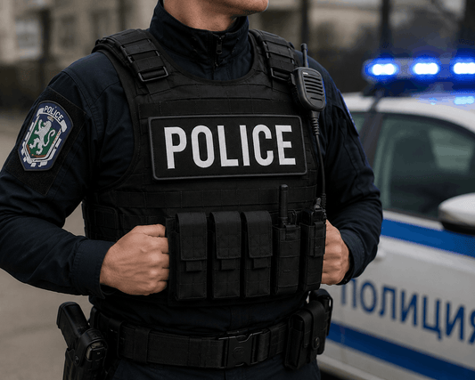 Нашивка POLICE 25x9 cm с велкро гръб
