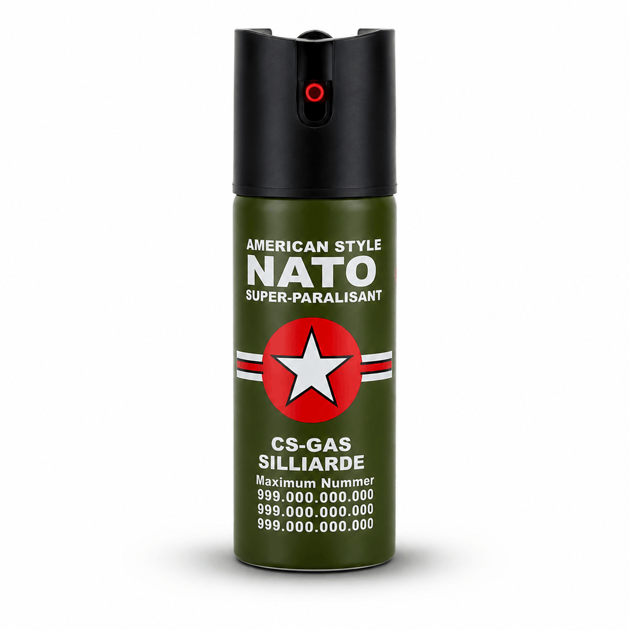 Лютив спрей NATO CS-GAS 60 ml – спрей за самозащита с дюза Jet до 3 м