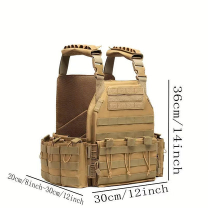 Тактическа жилетка Plate Carrier, система MOLLE, с модули - регулируема