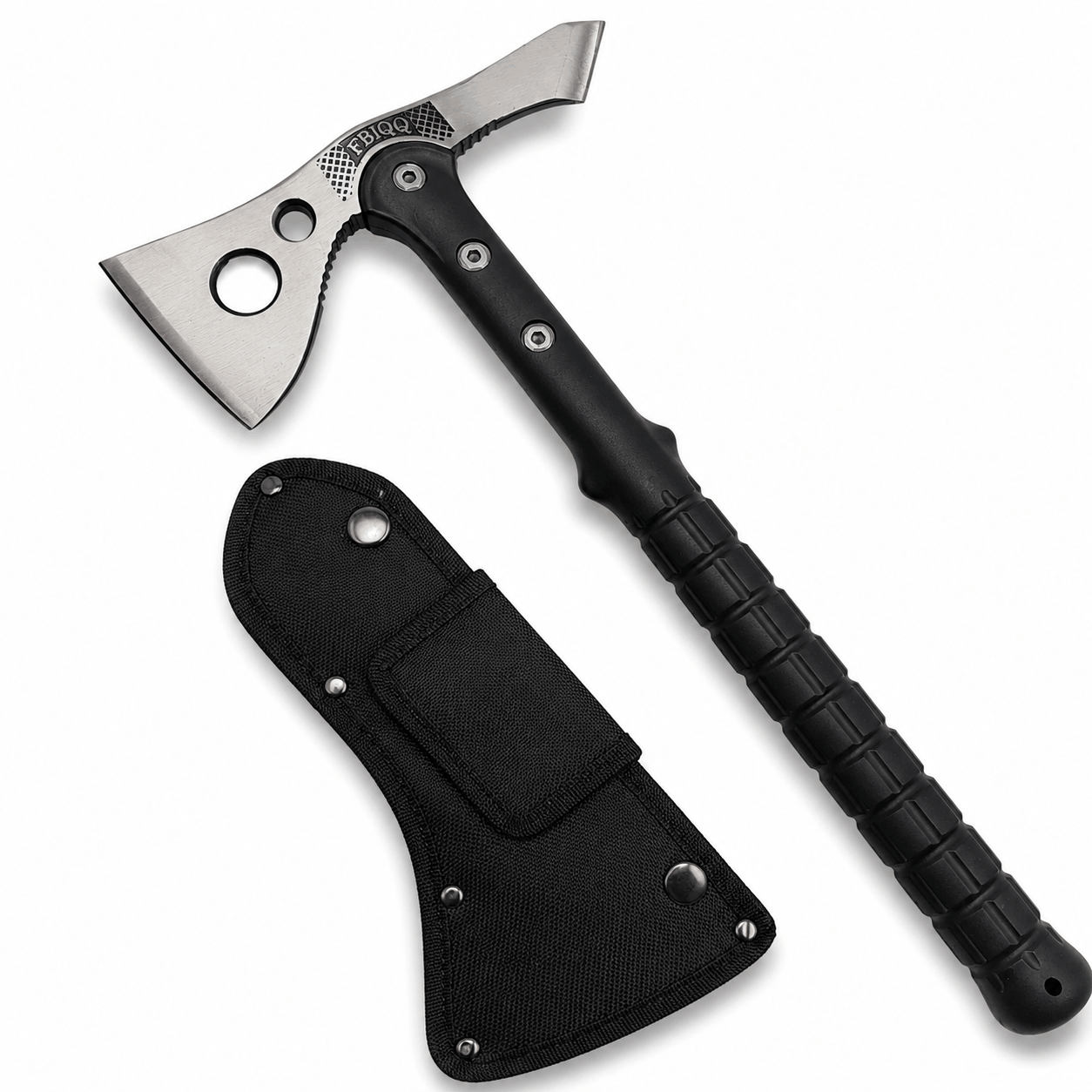 Тактическа брадва с шип и калъф за къмпинг и outdoor
