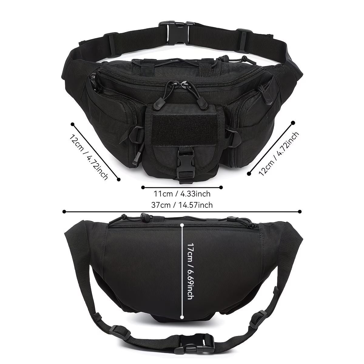 Тактическа чанта за кръст BlackAirsoft Banana 600D