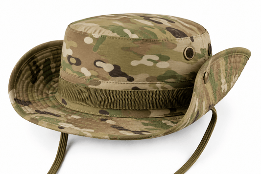 Тактическа шапка Black Airsoft BOONIE – с връзка и вентилационни отвори