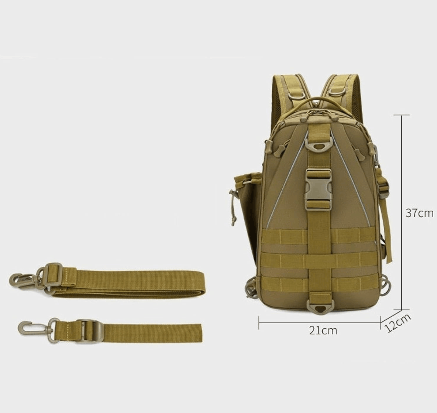 Тактическа sling раница 15L с MOLLE система